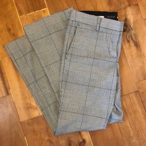 Dress pants black and white plaid